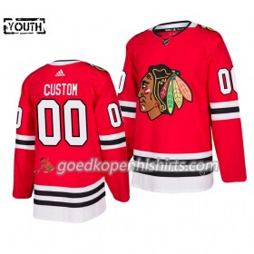 Chicago Blackhawks Custom Adidas 2019-2020 Rood Authentic Shirt - Kinderen